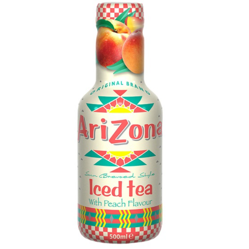 ARIZONA ICE TEA BOTTLE - PEACH 500ML 1X6