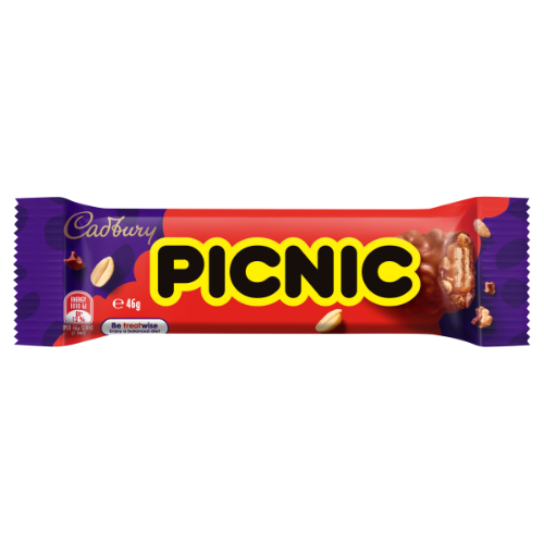 CADBURY MEDIUM BAR PICNIC 46G 1X25
