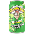 WARHEADS GREEN APPLE SOUR SODA 355ML 1X12