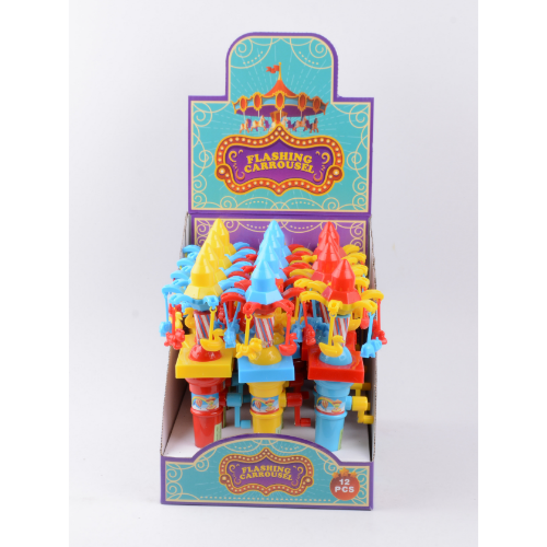 CANDY TOY FLASHING CAROUSEL 1X12 (TM32317)