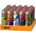 BIC FANCY LIGHTER BLOWN GLASS 1X50