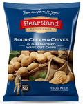 HEARTLAND SOUR CREAM AND CHIVES - WAVE CUT 150G 1X12