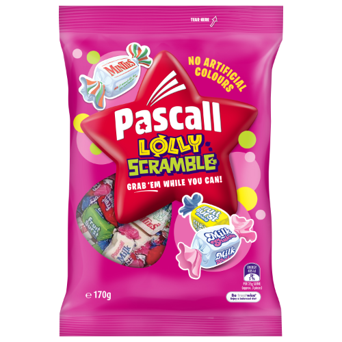 PASCALL FAMILY BAGS LOLLY SCRAMBLE 170G