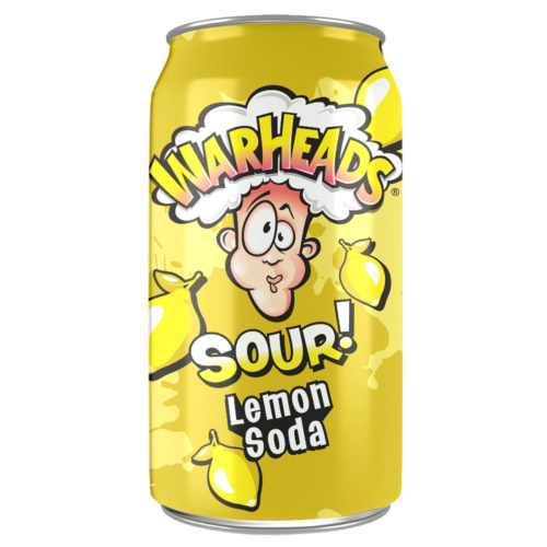 WARHEADS SOUR LEMON SODA 355ML 1X12