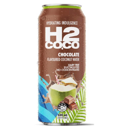 H2 COCO PURE COCONUT & CHOCOLATE WATER 500ML CAN - GG26MAYAKL
