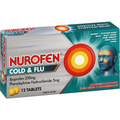 NUROFEN COLD & FLU 200MG TABLETS 1X12