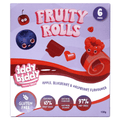 IDDY BIDDY FRUIT ROLLS APPLE, BLUEBERRY & RASPBERRY 120G