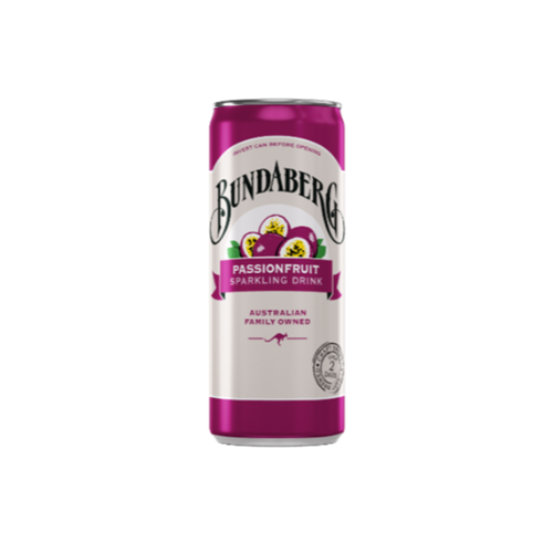 BUNDABERG CAN PASSIONFRUIT 1X24 250ML