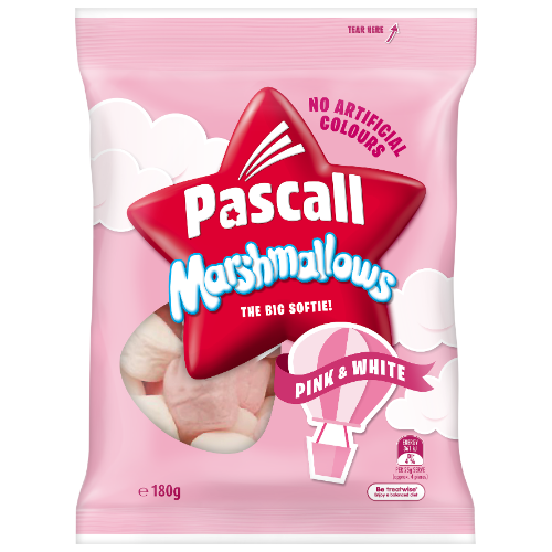 PASCALL FAMILY BAGS MARSHMALLOWS 180G