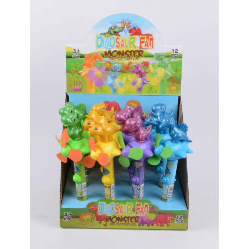 CANDY TOY DINOSAUR  FAN 1X12 (TM 34966)