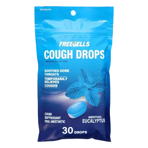 RICLAN FREEGELLS COUGH DROPS EUCALYPTUS 1X30