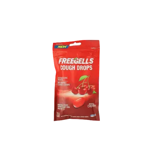 RICLAN FREEGELLS COUGH DROPS CHERRY 1X30
