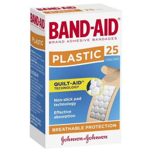 JOHNSON'S BAND-AID PLASTIC 1X25