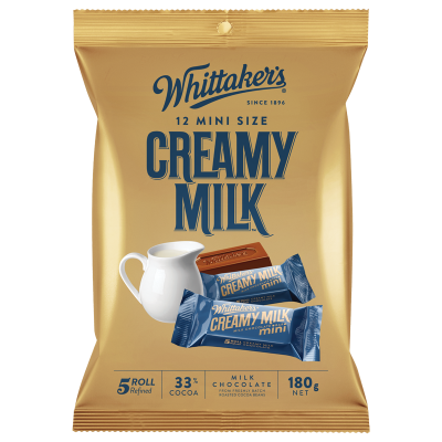 WHITTAKER'S MINI SLAB CREAMY MILK SHAREPACK 180G