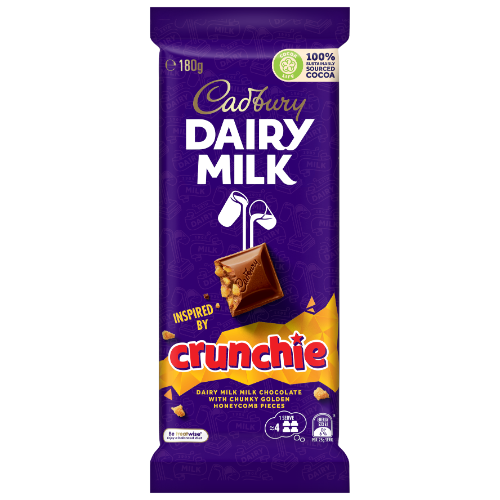 CADBURY BLOCK CRUNCHIE 180G 1X14