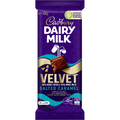 CADBURY BLOCK DAIRY MILK VELVET SALTED CARAMEL 150G 1X19