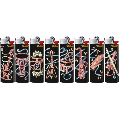 BIC FANCY LIGHTER NEON 1X50