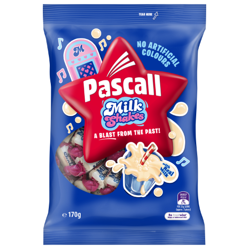 PASCALL FAMILY BAGS MILK SHAKES 170G