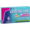 GAVISCON DUAL ACTION PEPPERMINT TABLETS 1X16