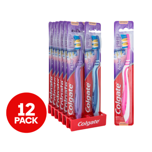 COLGATE TOOTHBRUSH ZIGZAG SOFT 1X12