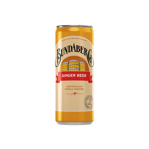 BUNDABERG CAN GINGER BEER 1X24 250ML
