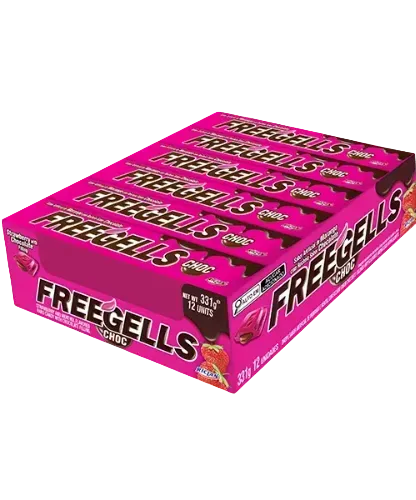 RICLAN FREEGELLS STRAWBERRY CHOCOLATE STICKS 1X12 [11879]