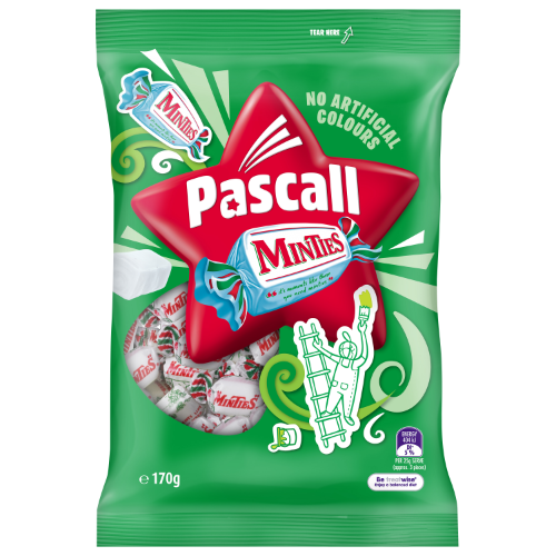 PASCALL FAMILY BAGS MINTIES 170G