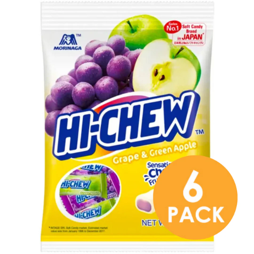 HI-CHEW BAG GRAPE & GREEN APPLE 100G