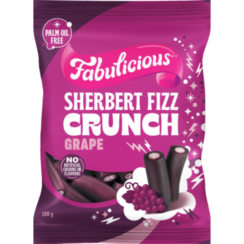 RJ'S BAG FAB GRAPE CRUNCH 180G
