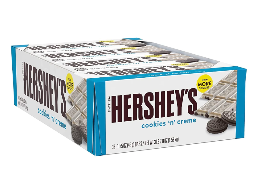 HERSHEY COOKIES & CREAM 43G 1X36