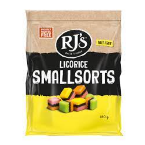 RJ'S BAG LICORICE SMALLSORTS 1X12 180G